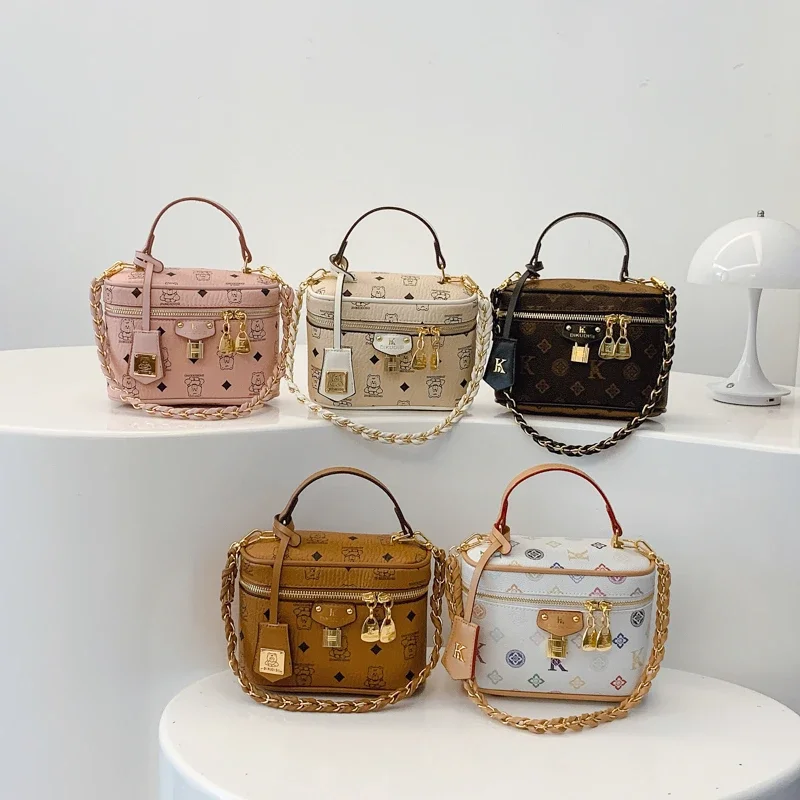 Borsa a tracolla con cerniera in pelle di nuova stilista per donna - Borsa a tracolla classica ed elegante con borsa a tracolla 6