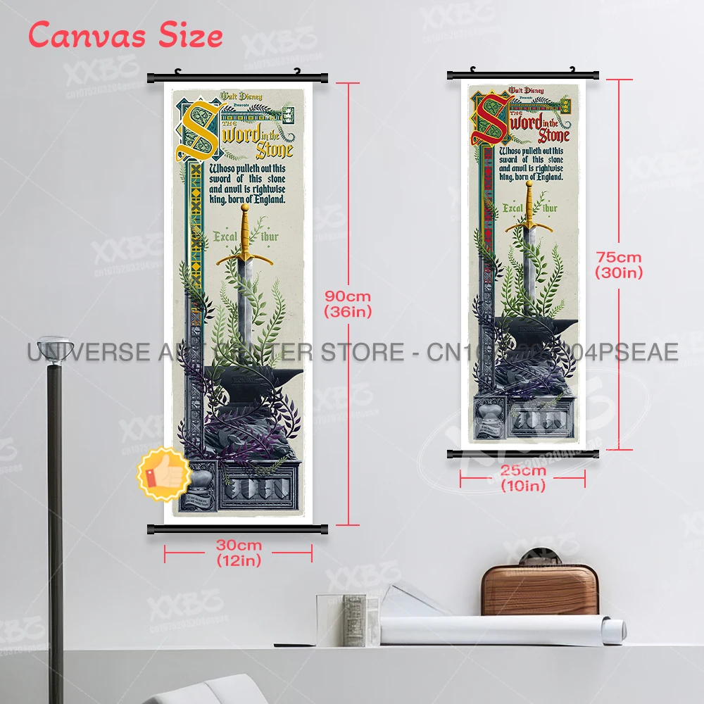 Disney Decorazione della casa Appeso Pittura Toy Story Opere d'arte da parete Rotoli Immagine Tangled Cartoon Stampa su tela Poster per la camera da letto 4