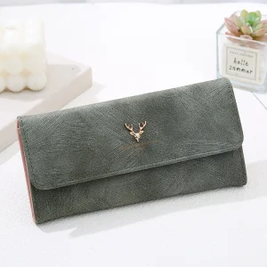 Portafogli da donna Portafogli da donna Porta carte d'identità Borse per soldi pieghevoli Portafoglio da donna lungo Portamonete per ragazze Borsa Notecase Borse Clip 1