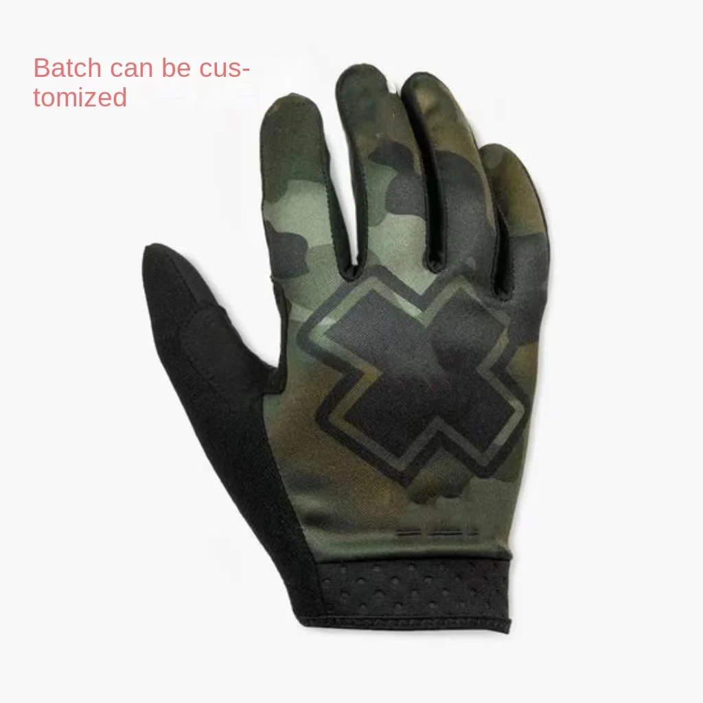 Guanti da bicicletta per moto fuoristrada per mountain bike all'aperto, guanti a dita intere, guanti da guida universali per uomo e donna 4