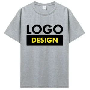 Personalizza T-shirt Fai da te Il logo del tuo marchio o le tue foto di design Stampa di testo T-shirt personalizzata da uomo in cotone oversize T-shirt Top 1