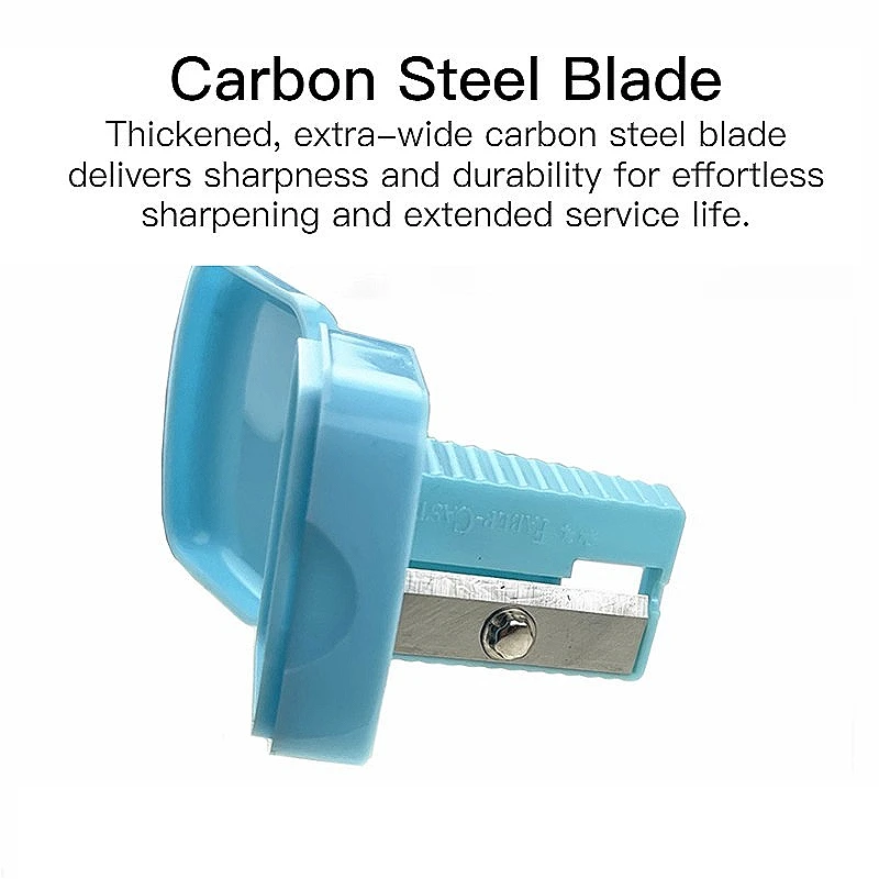 FABER-CASTELL Temperamatite a foro singolo colore Macron Temperamatite portatile compatto per studenti d'arte Strumento per affilare le matite 4