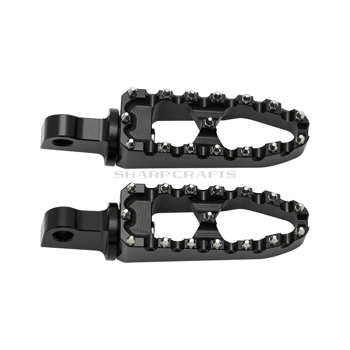 2x Maschio Montaggio Moto di Alluminio di CNC Pedane Poggiapiedi Per Harley Sportster Iron Touring Personalizzato Dyna Fat Bob Softail Fat Boy 4