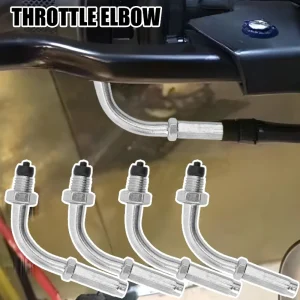 90 Gradi Cavo Dell'acceleratore Guida Gomito Tubo Carburatore Linea di Regolazione Per Moto Scooter ATV Ciclomotore Dirt Pit Bike Parte del Connettore 1