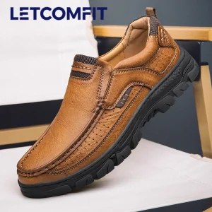 Scarpe classiche da uomo in pelle fatte a mano Scarpe casual comode e traspiranti Scarpe da guida slip-on con fondo piatto Mocassini da uomo Mocassini 1