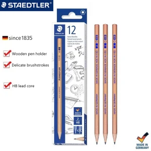 12 pezzi STAEDTLER Matita HB Grafite Lead Core Matita di legno Forniture di cancelleria per la scuola Disegno Schizzo Matita Studente Rifornimento d'arte 1