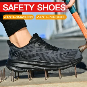 NUOVE scarpe antinfortunistiche leggere da uomo sneakers con punta in acciaio stivali antinfortunistici da lavoro traspiranti antiforatura scarpe da lavoro comode da uomo 1