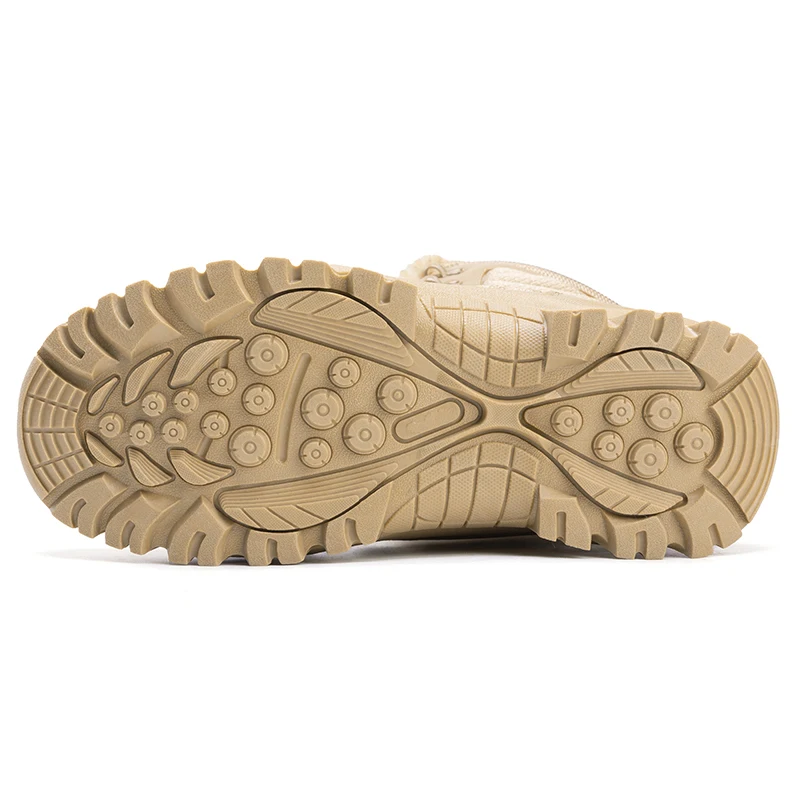 Stivali invernali da uomo Stivali da neve caldi in peluche di grandi dimensioni Stivali da combattimento alla moda per esterni Stivali militari Sneaker classica con plateau nero 5