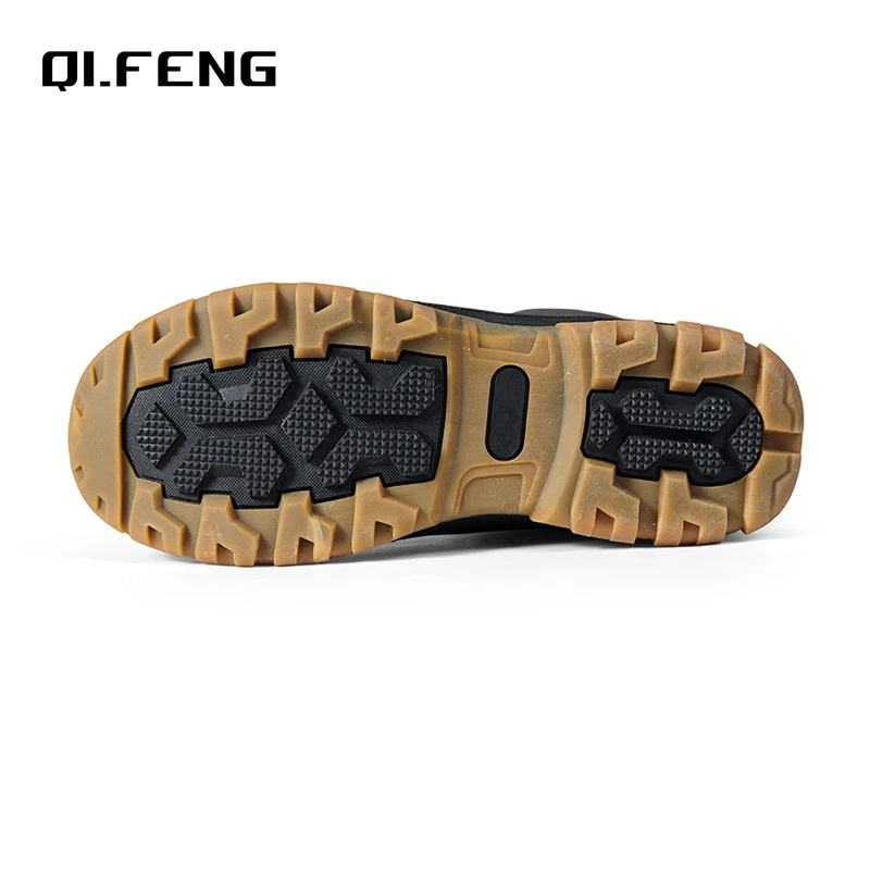 Taglie forti 47 Stivali da uomo per esterni Stivali da neve invernali per uomo Stivali da lavoro da allenamento Impermeabili antiscivolo Tenere al caldo le scarpe invernali 4