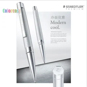 Portamine STAEDTLER Premium Initium Metallum, 0,7 mm, argento, con raccordi in metallo cromato opaco con meccanismo di torsione 1