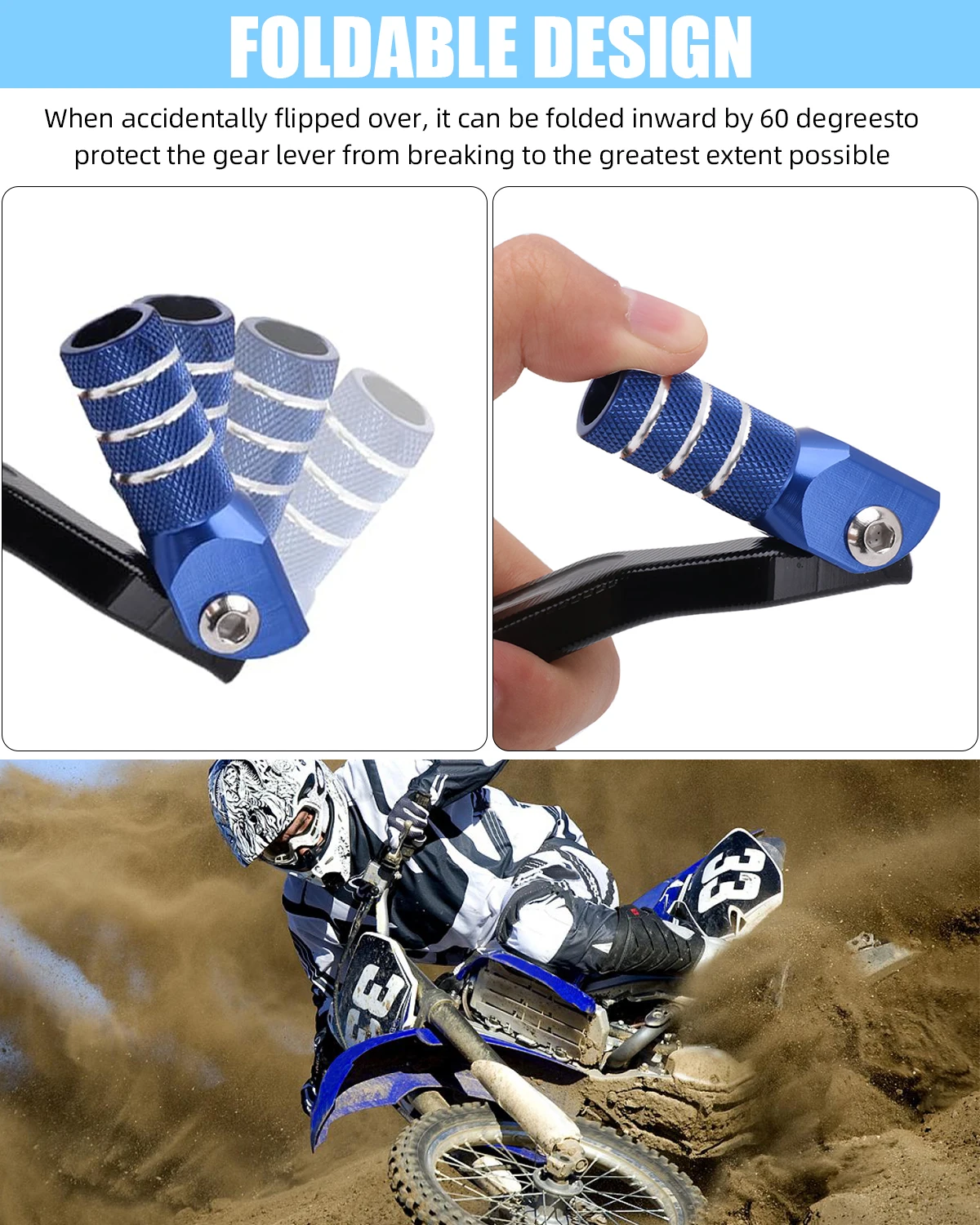 Per YAMAHA WR 250F 450F YZ 125 250 250F 250FX 450F 450FX Moto Pedale Leva Del Freno Leva Del Cambio Pedale Set 2023 3