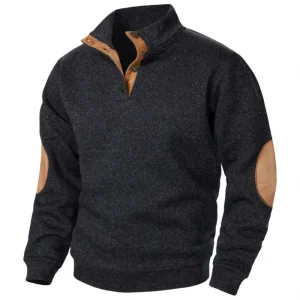 Felpa con cappuccio casual con colletto alla coreana autunnale da uomo Felpa con cappuccio pullover vintage patchwork Felpa sportiva da uomo streetwear moda 1