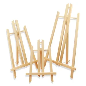 Cavalletto da tavolo in legno di faggio per cavalletti per artisti pittura artigianale supporto in legno per la decorazione della festa scolastica forniture d'arte 30 cm/40 cm/50 cm 1