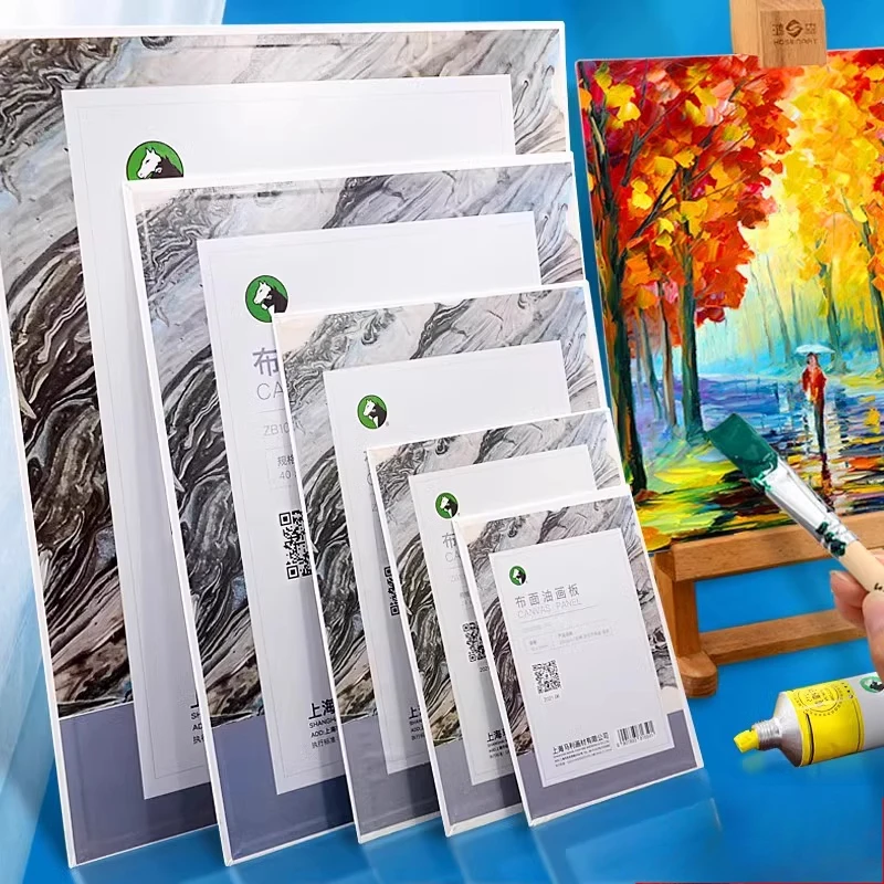 Tavola per pittura a olio su tela di cotone Pittura a olio su tela Pittura a olio Tavola per pratica per principianti Forniture per pittura a olio 1