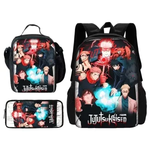 Anime Child Jujutsu Kaisen Gojo Zaino scolastico, Borsa a tracolla Borse per matite Borse da scuola per ragazzi e ragazze Miglior regalo 1
