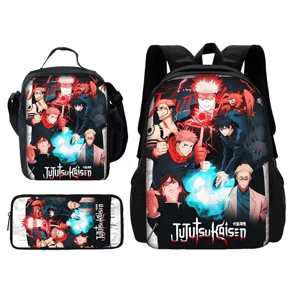 Anime Child Jujutsu Kaisen Gojo Zaino scolastico, Borsa a tracolla Borse per matite Borse da scuola per ragazzi e ragazze Miglior regalo 1