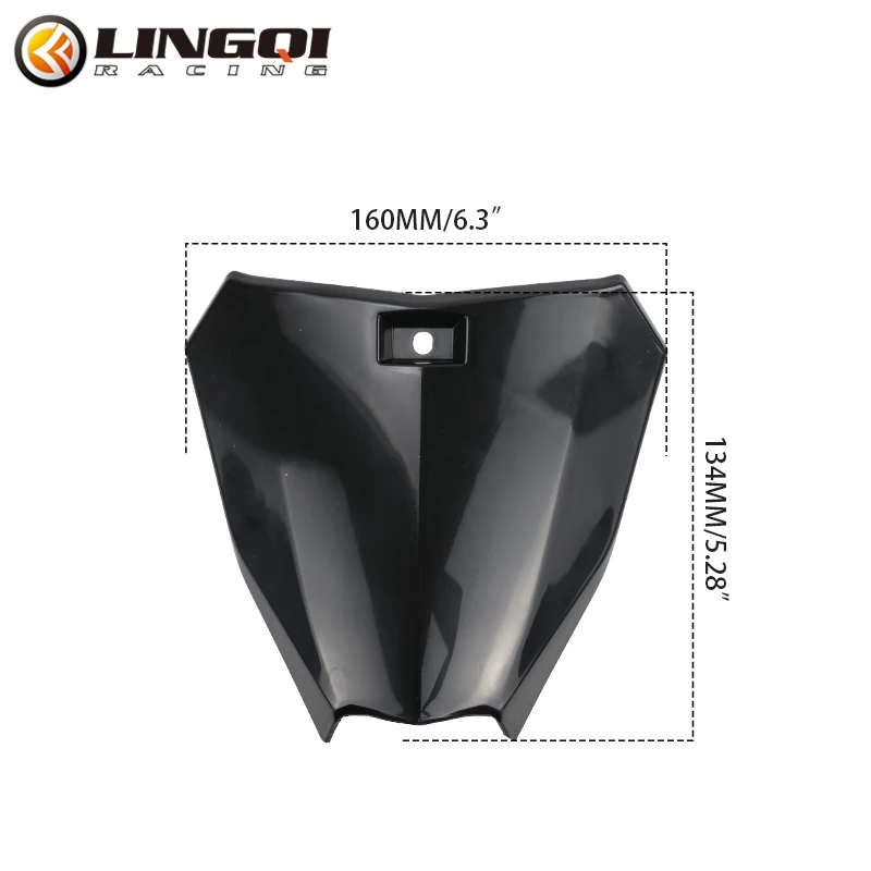 LINGQI RACING Moto Copertura In Plastica Targa Anteriore Registrazione Parafango Per 49cc Bambini Cinese Dirt Pit Bike Motocross 5