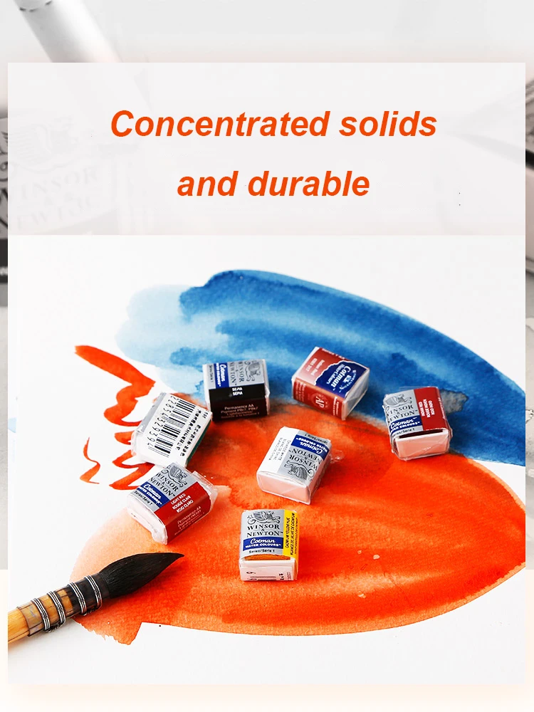 Nuovo 1 scatola Winsor Newton Cotman Solid acquerello Paint 12/24 colori Iron Box Set Professional Artist Pigment Art supplies 5