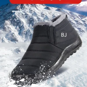 Nuovi stivali da neve invernali unisex di grandi dimensioni - Foderati in pile spesso impermeabili One Step On Scarpe di cotone calde, accoglienti per uomini e donne 1