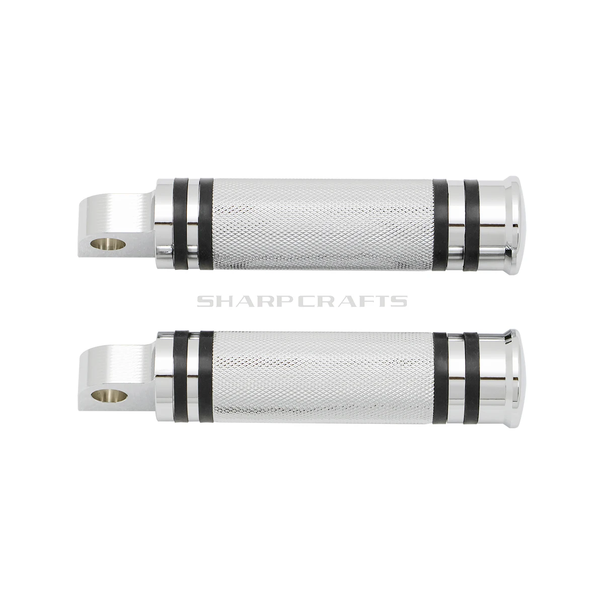 2x Maschio Montaggio Moto di Alluminio di CNC Pedane Poggiapiedi Per Harley Sportster Iron Touring Personalizzato Dyna Fat Bob Softail Fat Boy 6