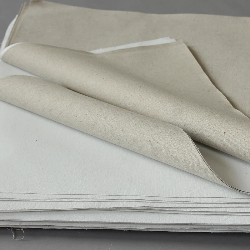 1m Professionale tela bianca per la pittura Strato, Acrilico pittura a olio della tela di canapa, misto lino Innescato grana Fine texture rifornimenti di Arte 2