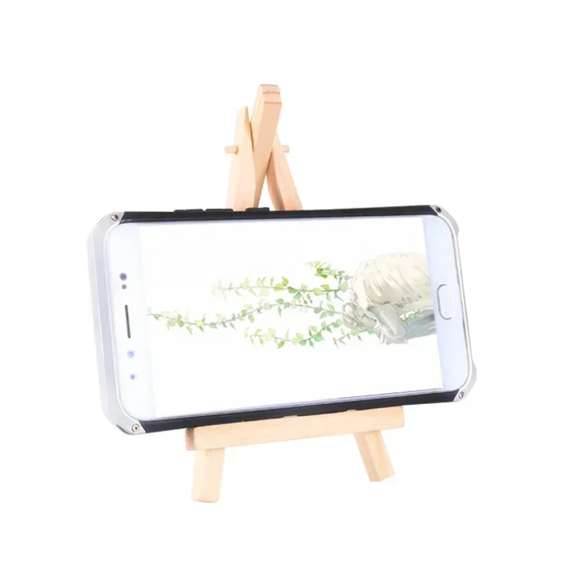 1/5 pezzi mini cavalletto in legno naturale cornice treppiede display riunione tavolo di nozze nome supporto per carta espositore per bambini pittura artigianale 4