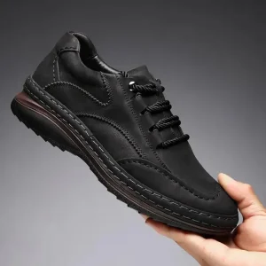 Scarpe casual classiche da uomo in pelle Suola morbida Stringate Scarpe da alpinismo leggere di marca di lusso Scarpe da ginnastica da esterno maschili Hombre 1
