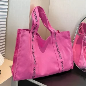 Borse di tela tote moda logo personalizzato da 100 pezzi Borsa in cotone sportivo stile di vita attivo per palestra 1