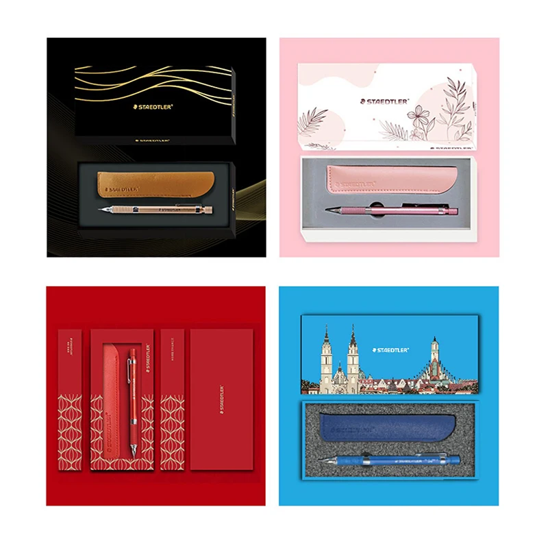 Staedtler matita meccanica in edizione limitata 925 35 Set regalo schizzi disegno a gravità centrale bassa 0.5mm materiale scolastico 6