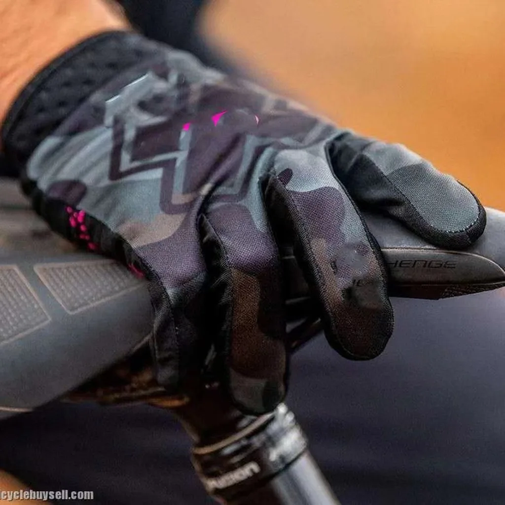 Guanti da bicicletta per moto fuoristrada per mountain bike all'aperto, guanti a dita intere, guanti da guida universali per uomo e donna 3