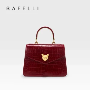 2025 BAFELLI CAT DONNA NUOVA PATTERN CROCODILE IN PELLE FASHION BORSA STYLISH BUSINESS FEMALE IN PELLE BRAND DI LUSSO OL PURSE 1