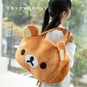 Simpatica borsa a tracolla Rilakkuma in stile giapponese, adorabile orso in peluche, borsa a tracolla Lolita per ragazza, borsa da viaggio, regali di compleanno 1
