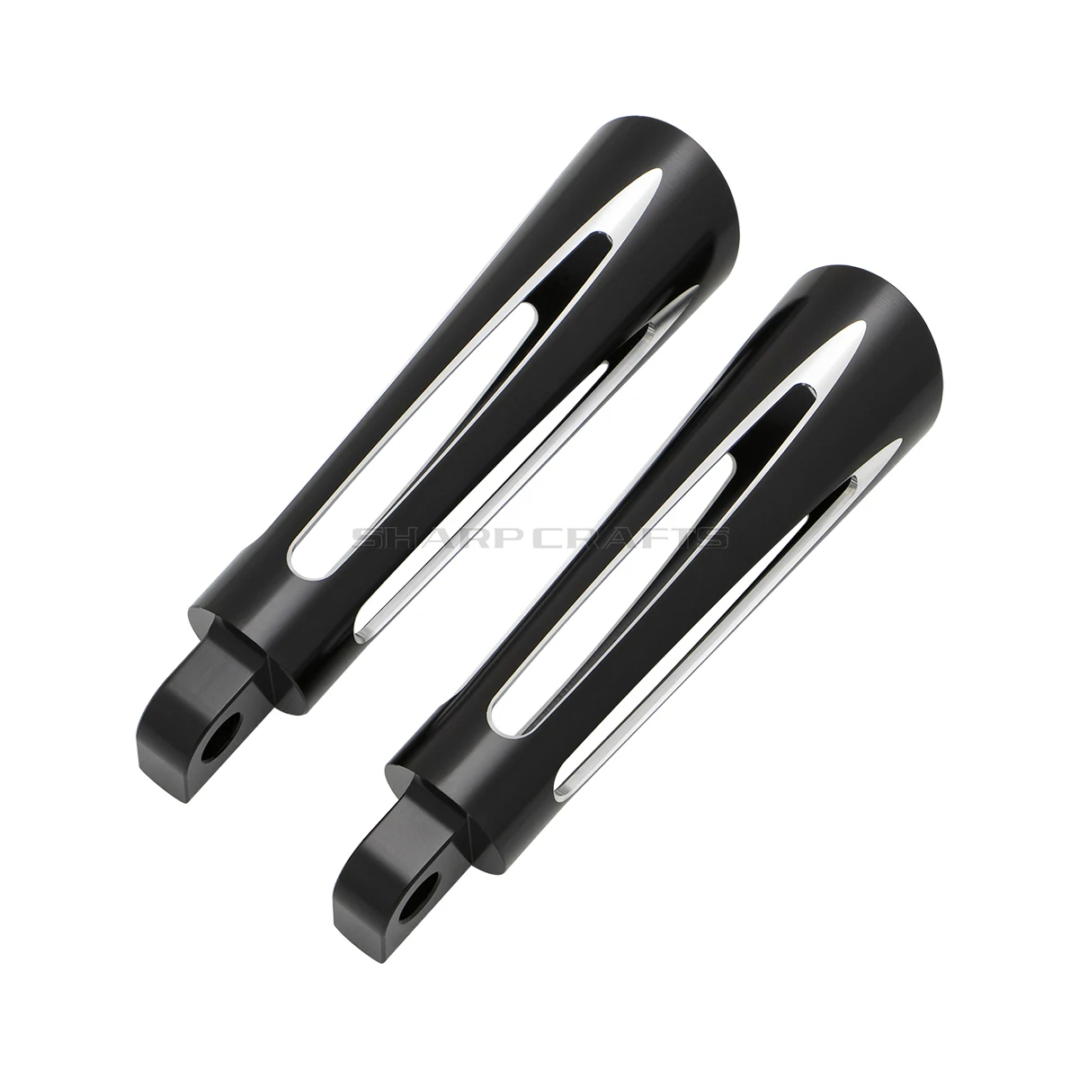 2x Maschio Montaggio Moto di Alluminio di CNC Pedane Poggiapiedi Per Harley Sportster Iron Touring Personalizzato Dyna Fat Bob Softail Fat Boy 5