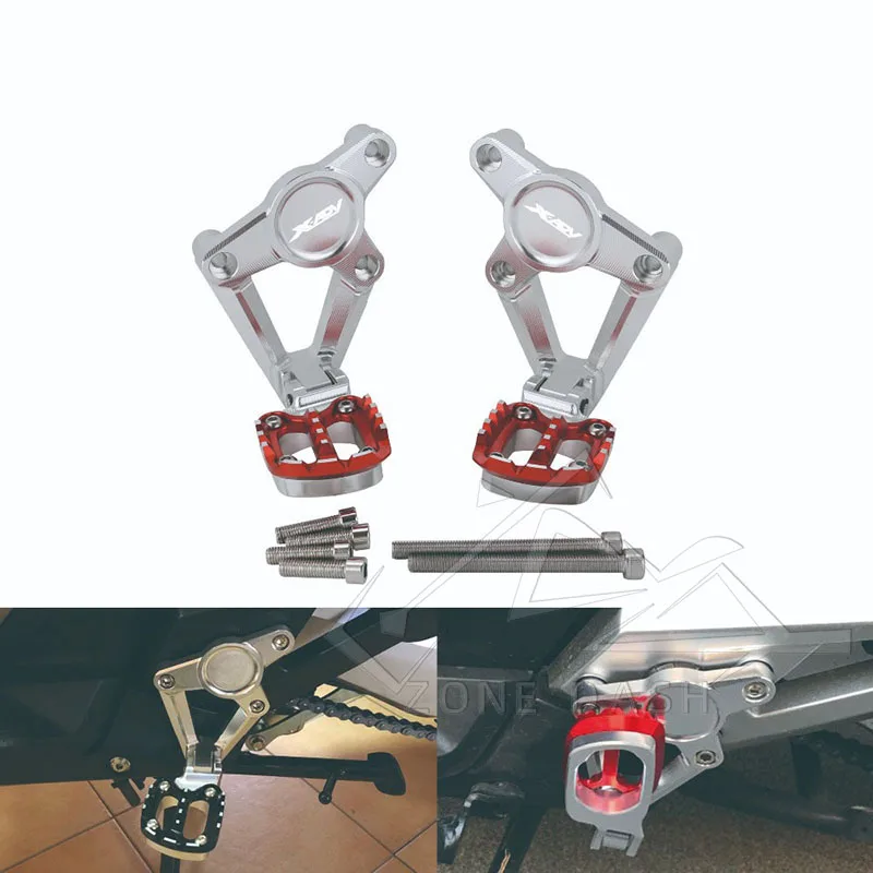 Piede posteriore Del Basamento Rearset Poggiapiedi PER HONDA X ADV X-ADV 750 XADV 2017 2018 2019 2020 Moto Peg Pedale Passeggero Pedane 4