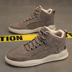 Stivali invernali da uomo super caldi con pelliccia Sneakers da uomo Stivali da neve alla moda Scarpe da uomo in pelle scamosciata Scarpe da neve da uomo invernali 1