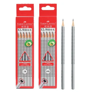 FABER CASTELL Caratteristiche Matita Triangolo Asta Reticolo HB 2B Disegno Matita per scrivere per Studenti Materiale scolastico 1
