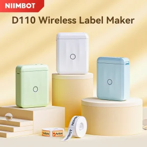Niimbot D110/D11/H1S Mini stampante termica per etichette Carta portatile Macchina per adesivi wireless Etichettatrice senza inchiostro per ufficio casa 1