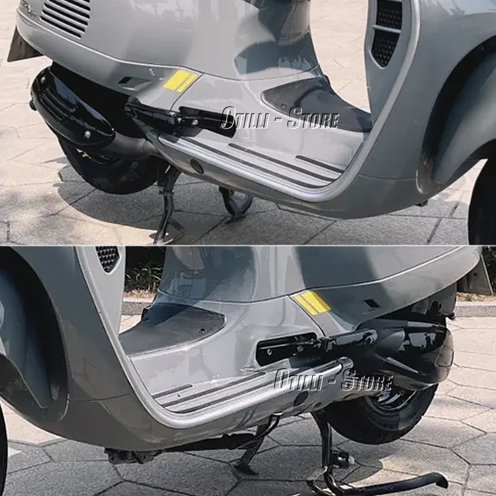 Nuovi poggiapiedi posteriori per passeggero moto pedane estese pedane accessori per Vespa GT 60 GTS GTV 125 150 200 250 300 300ie 5