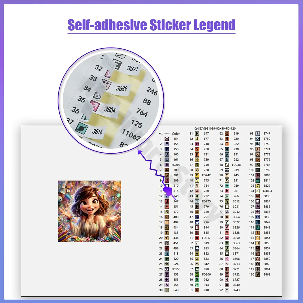 120 colori pittura diamante in resina coppia romantica peonia rosa con adesivo leggenda nuova collezione fata dei fiori mosaico trapano completo 3