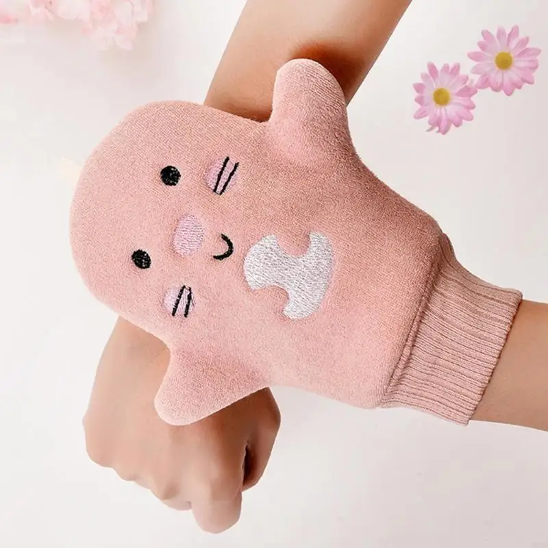 Guanti da bagno creativi per bambini Bambini Cartoon Cactus Guanto da bagno Panno per il viso Guanti per il lavaggio del corpo 2