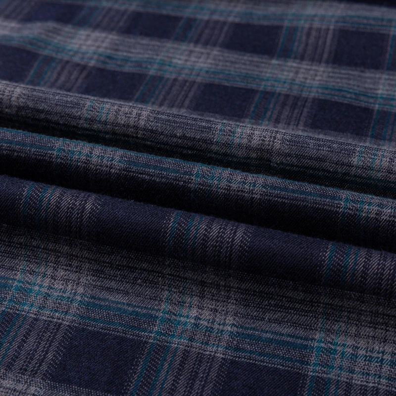 2024 Camicie di flanella da uomo nuove a maniche lunghe in cotone morbido vestibilità regolare spazzolato tasca singola comode camicie a quadri moda casual 6