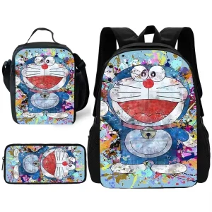 Zaino scolastico per bambini D-doraemons simpatico cartone animato, borse per il pranzo, borse per matite, borse scolastiche per ragazzi e ragazze, miglior regalo 1