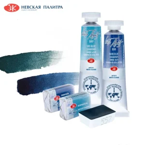 Precipitazione originale delle notti bianche russe 15 colori pigmento per acquerello solido blocco completo forniture d'arte Acuarela di grado artista 1