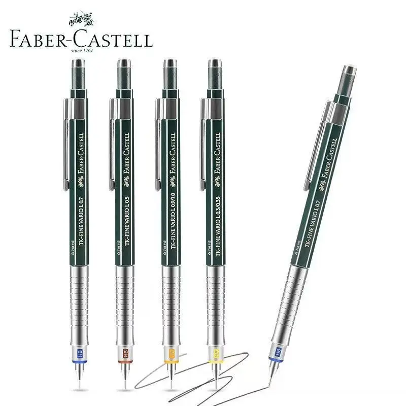 Faber Castell TK-Fine Vario Matite meccaniche 0,35/ 0,5/0,7 /1,0 mm Design Art Painting Disegno professionale Matita grafica 1