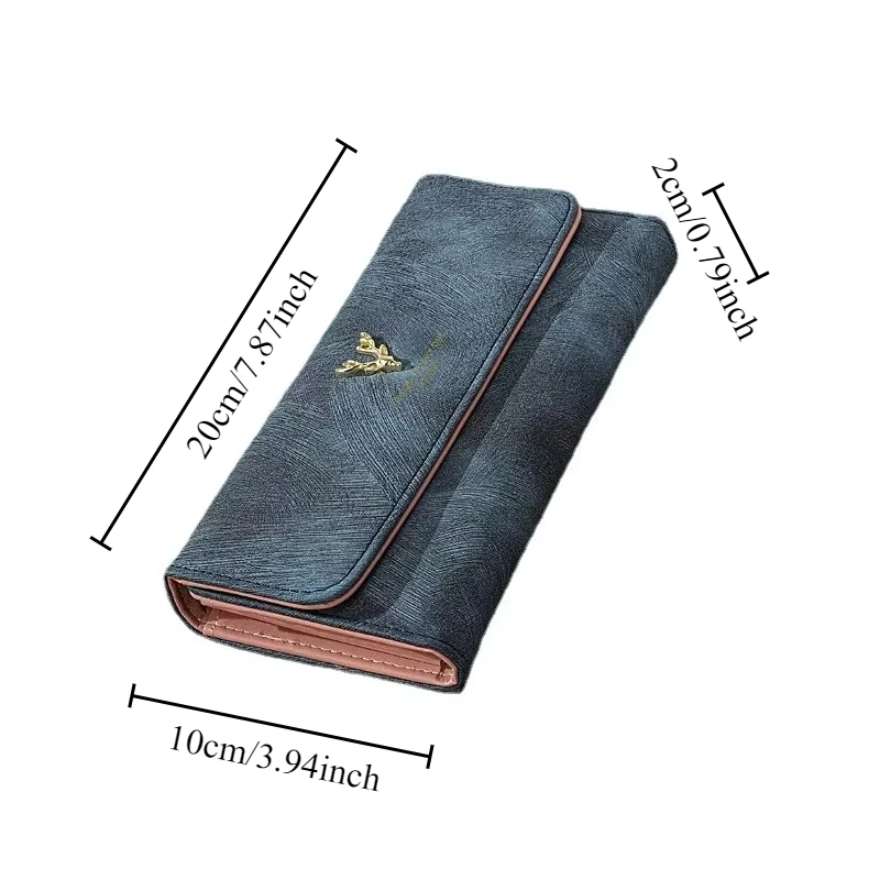 Portafogli da donna Portafogli da donna Porta carte d'identità Borse per soldi pieghevoli Portafoglio da donna lungo Portamonete per ragazze Borsa Notecase Borse Clip 3