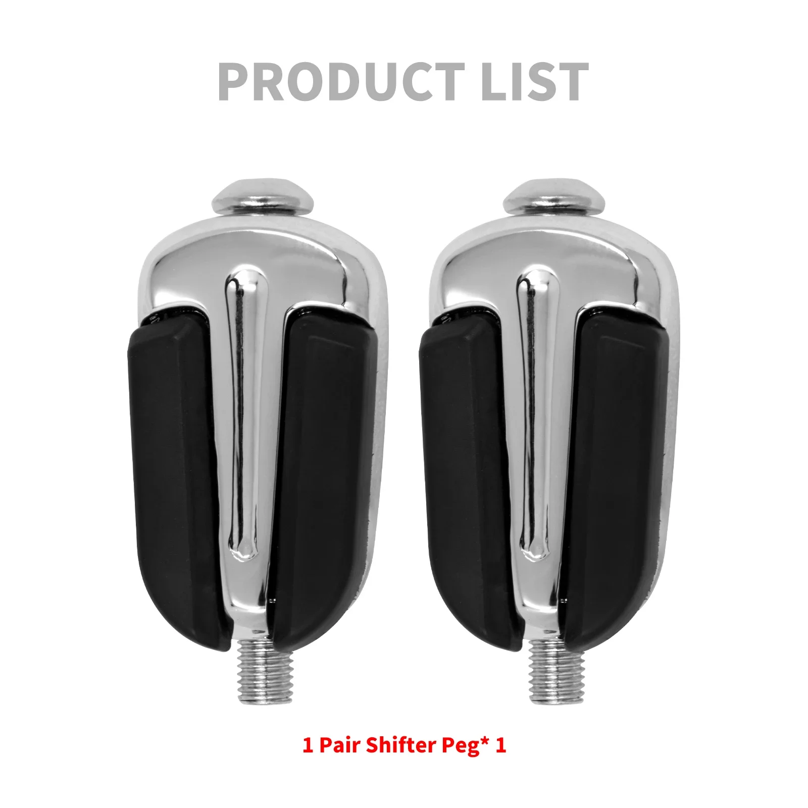 1 paio Moto Slipstream Cambio Pioli Bkack/Cromo Pedana Del Cambio Per Harley Sportster XL Touring FLH Softail Breakout Dyna 5