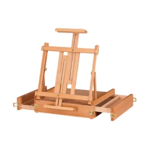 Cavalletto da tavolo Accessori per pittura portatili Scatola portaoggetti da tavolo per artista Scatola per schizzi per desktop Adolescenti adulti Artista Studente 1