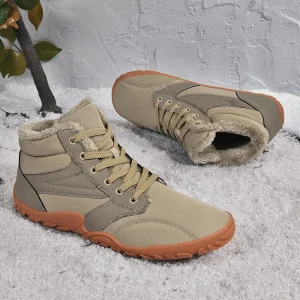 New Winter Boots for Men Snow BareFoot Outdoor Non-slip Warm Fur Casual Sneakers Plus Size Lightweight Ankle Boots Hiking Shoes 1
