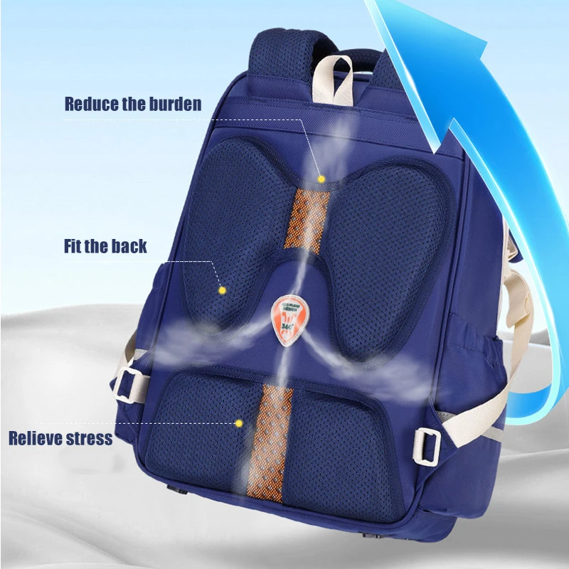 Zaino da scuola stile semplice casual in stile coreano per ragazze Zaino per bambini Borsa per studenti delle scuole medie elementari per età 6-12 anni 4