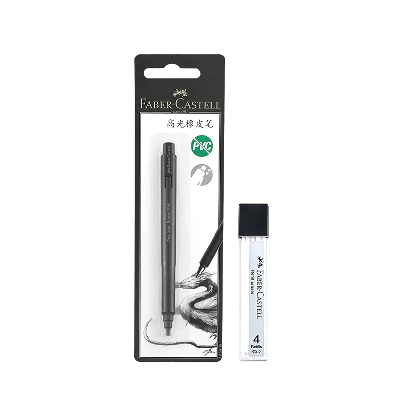 Faber-Castell Gomma per matita automatica retrattile Gomma per matita ad alta precisione Strumenti per la correzione della gomma per matita Cancelleria per ufficio scolastico 6
